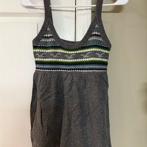 Hollister Y2K Gray Knit Tank